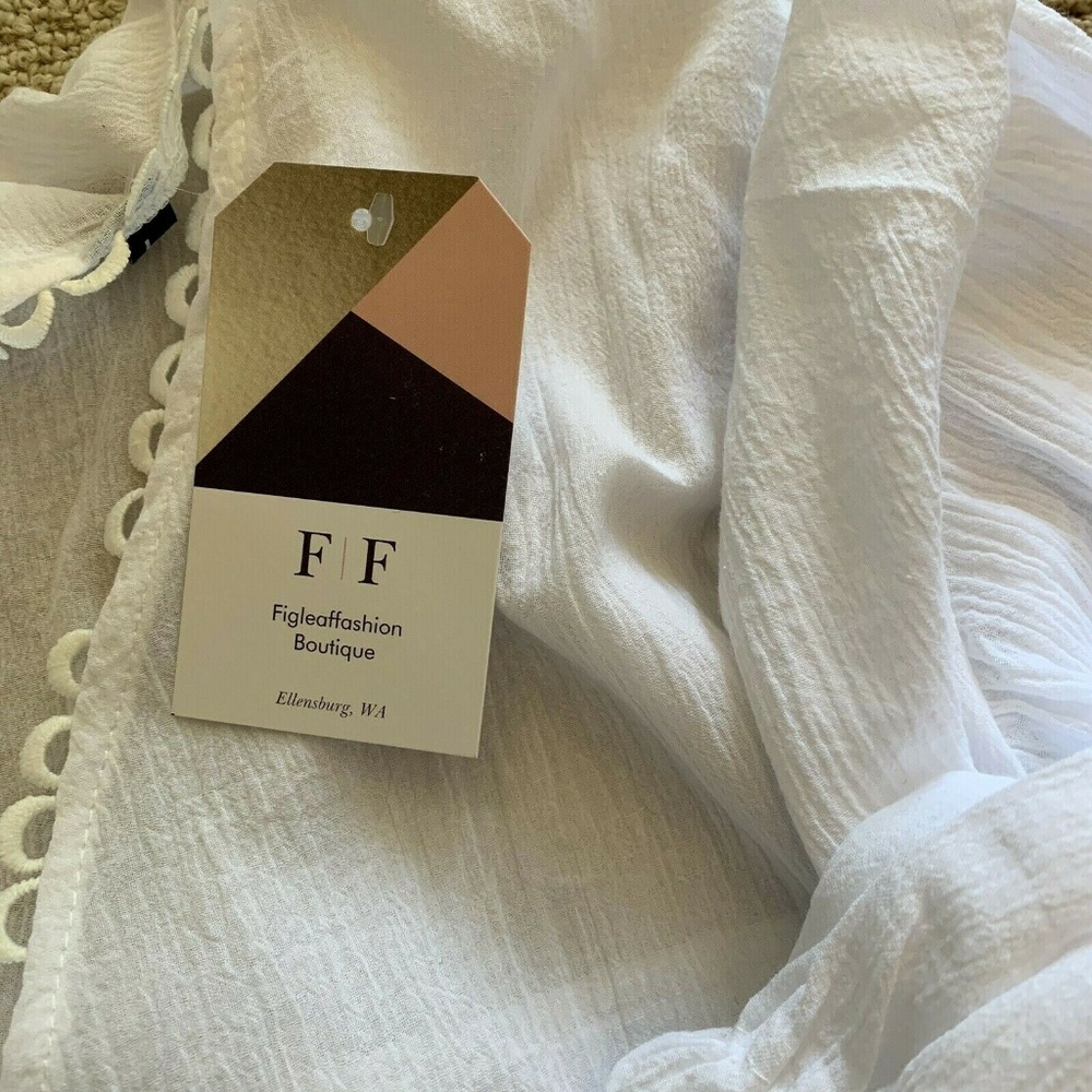 New Boho Gauze Tassel Long Sleeve Blouse Top - Picture 3 of 8